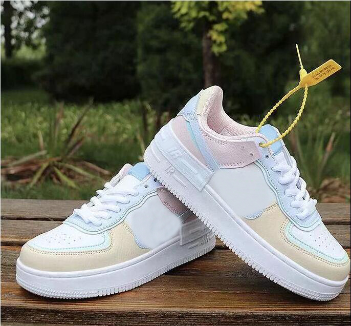 

Top Quality Platform One Women Mens Casual Shoes 1 White Orange MCA University Blue Forces Utility Red Volt Shadow Trainers Sneakers CI0919-106, Khaki