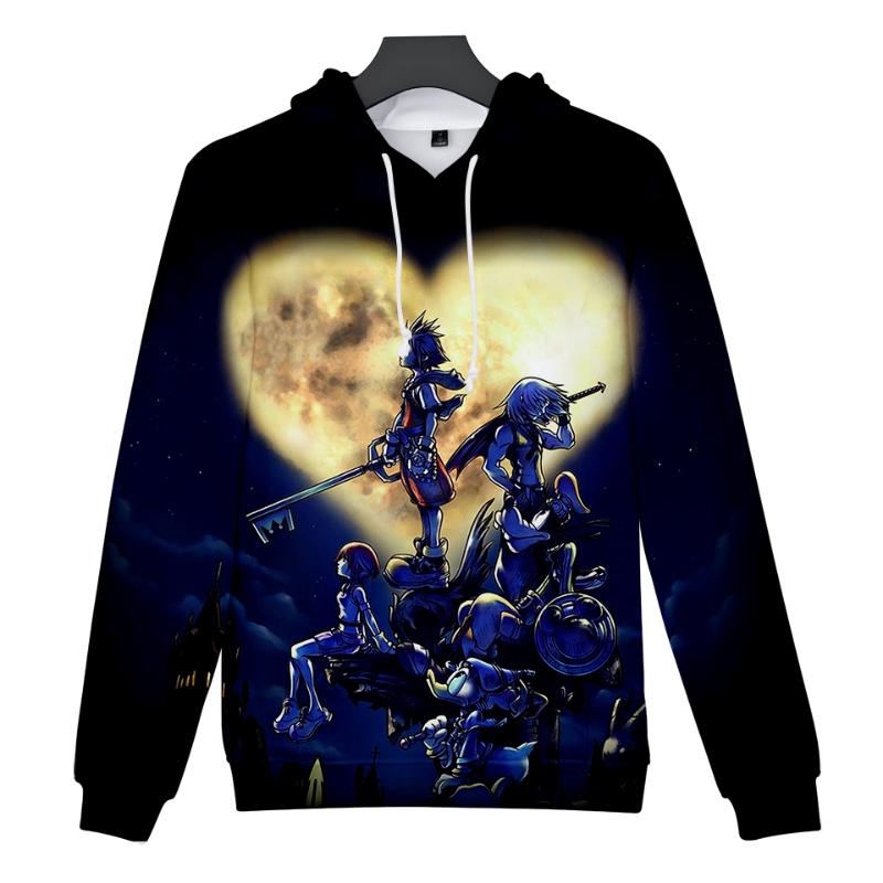 

Men's Hoodies & Sweatshirts Kingdom Hearts 3D Harajuku Cartoon Sora Sweatshirt Children Casual Pullovers Women Men Long Sleeve Hoodie, Black