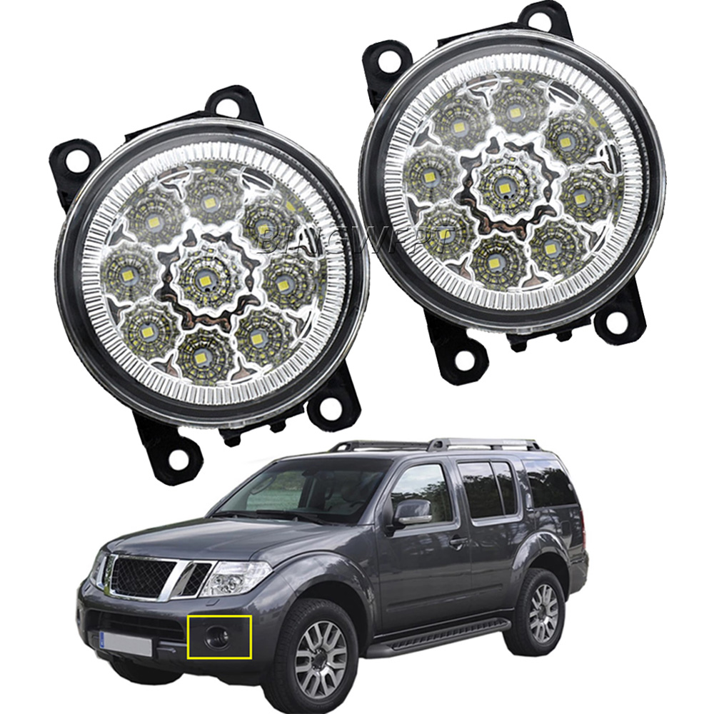 

LED Fog Light Assembly For Nissan Pathfinder R51 2005-2012 Car Front Bumper Daytime Running Fog Lamp H11 12V