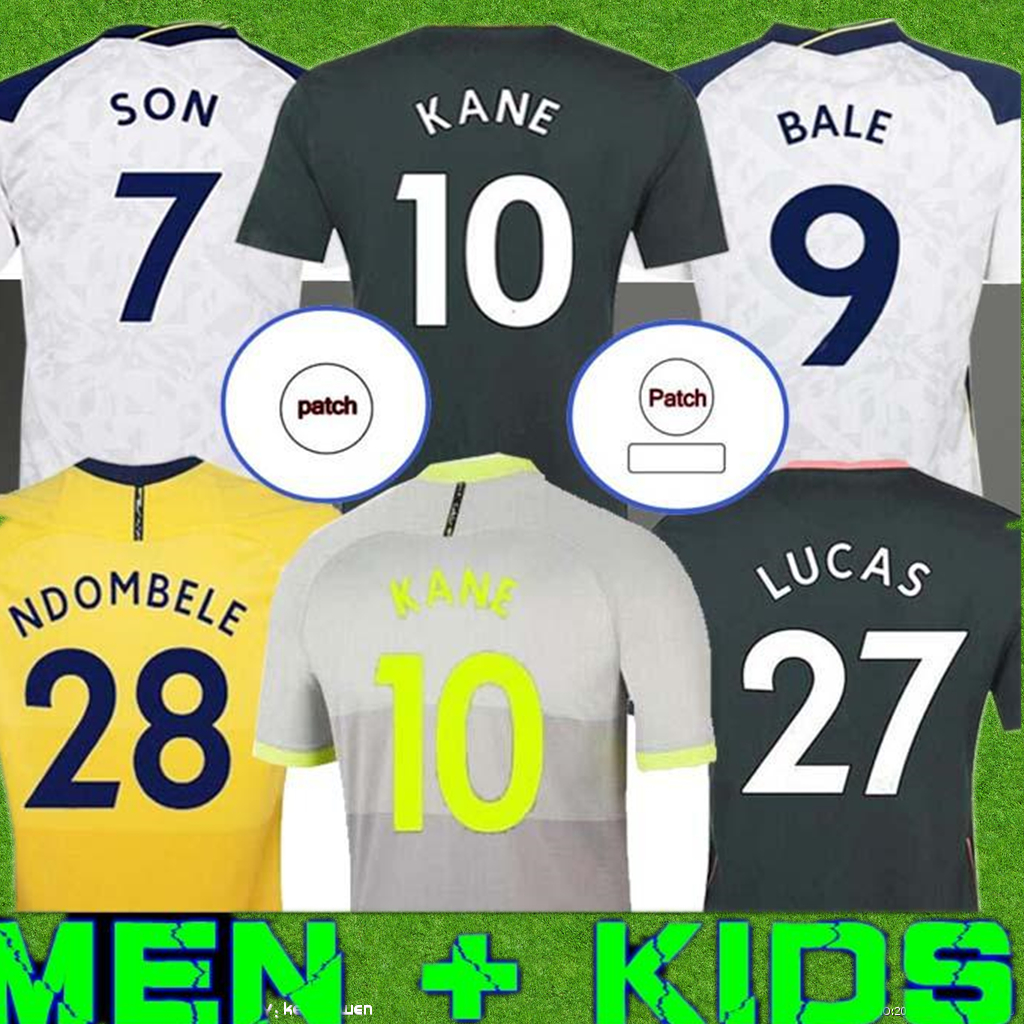 

20 21 KANE SON BERGWIJN NDOMBELE Soccer Jerseys 2020 2021 Tottenham DELE jersey Football shirt LO CELSO Morgan BALE LAMELA 4TH, Black;yellow