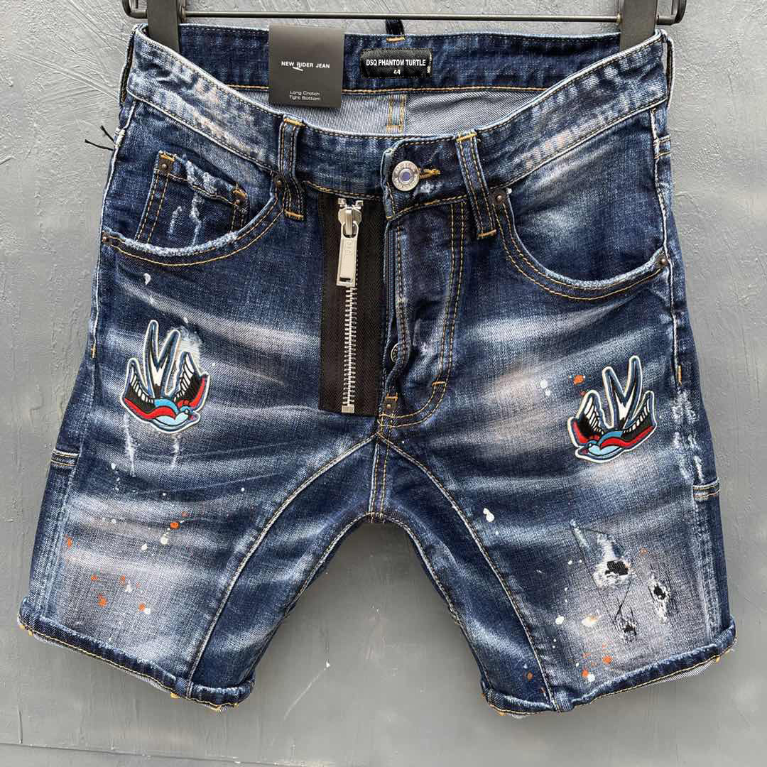 

DSQ Jeans Men Jeans Mens Luxury DesignerJeans Skinny Ripped Cool Guy Causal Hole Denim Fashion Brand Fit Jeans Men Washed Pant 20171, Blue