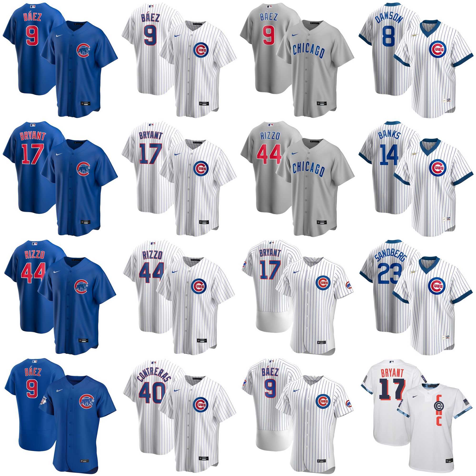 

Chicago Cubs Baseball Jerseys Kris Bryant Jersey Javier Baez Ryne Sandberg Willson Contreras Anthony Rizzo Andre Dawson Ernie Banks Craig Ki, Blue;black