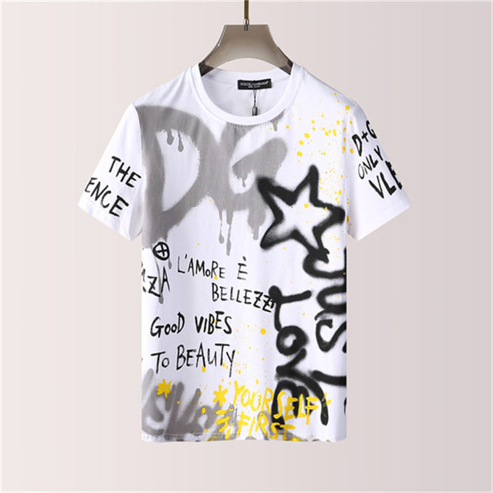 

Men's Clothing Short sleeve Tees Polos Mens T-Shirts Summer simple icon high quality cotton Casual solid color T-shirt Men Fashion TopAsian code -3XL VB64