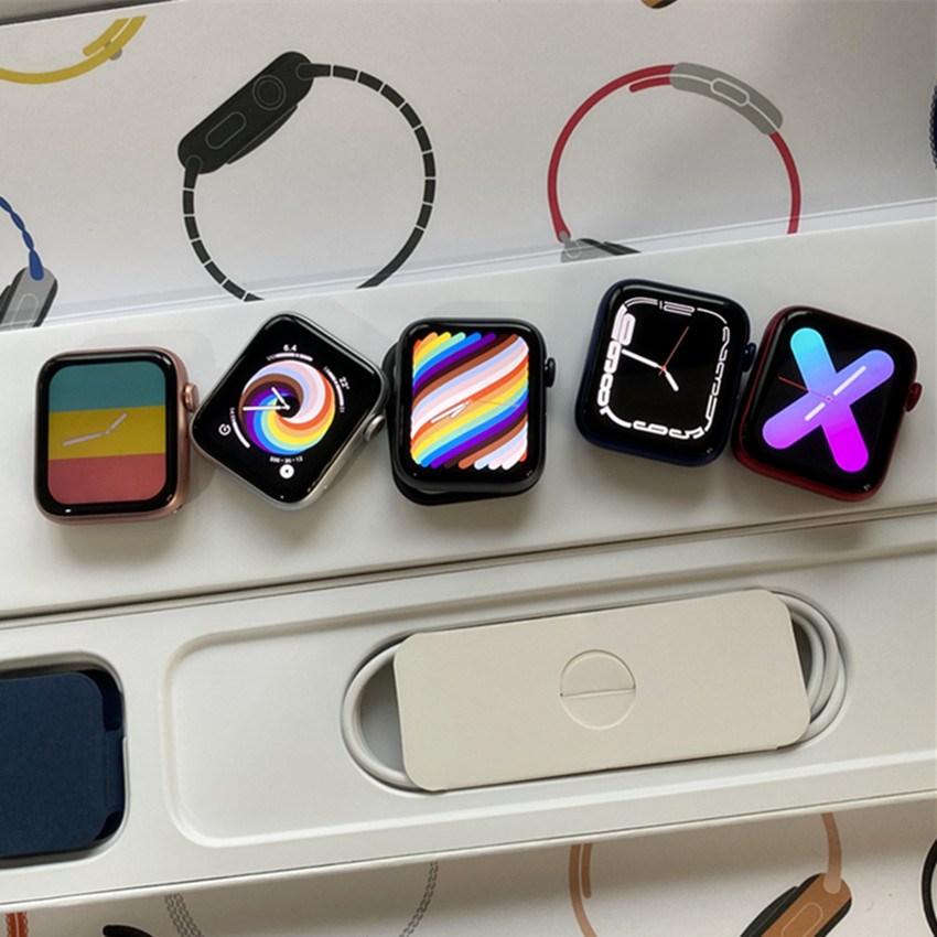 

44mm Smart watches for 1:1 appearance Watch series 7 6 iWatch 7 iwo13 smart watch sport watch wireless charging with packaging boxs