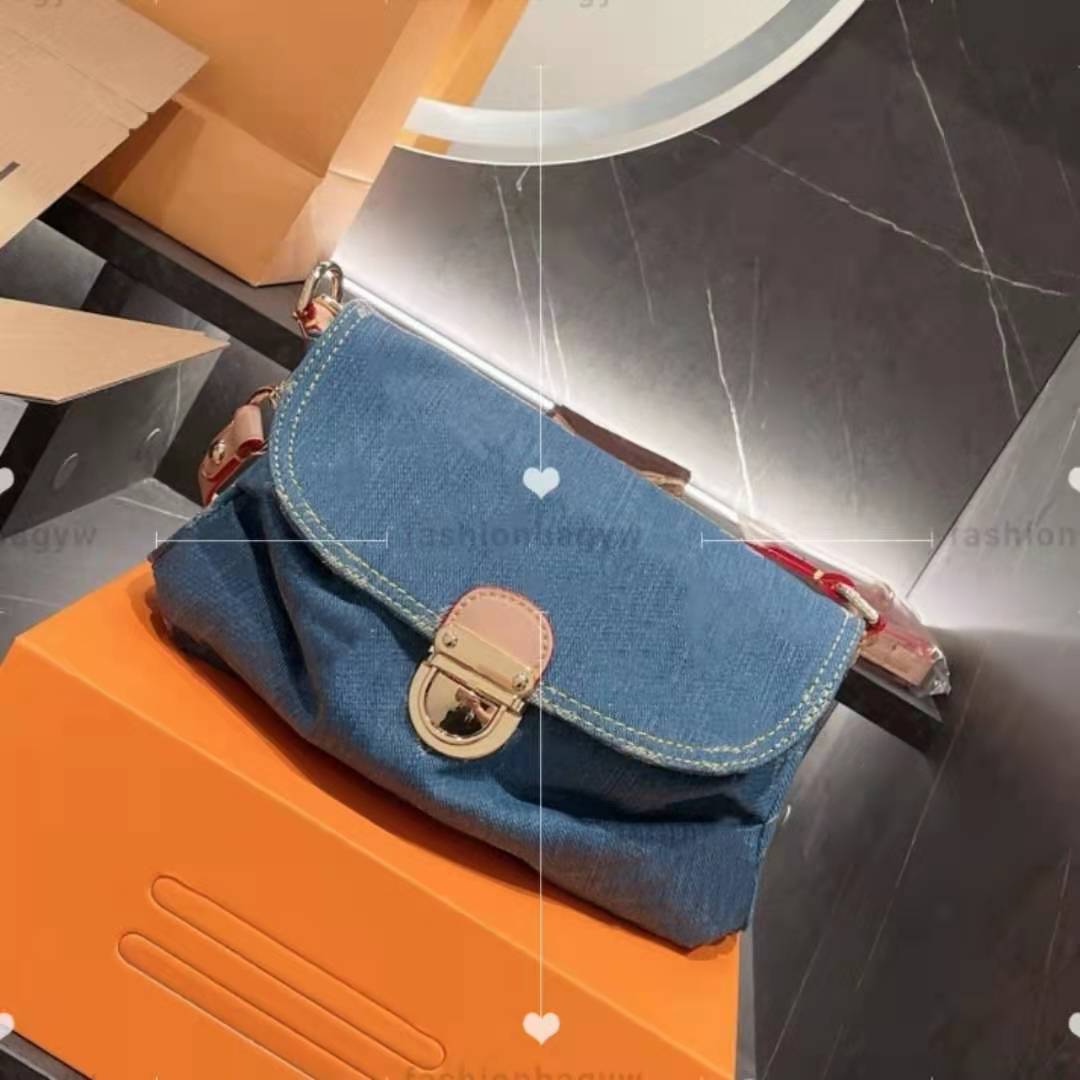 

Fashion Designer Mini diagonal bags crossbody denim delicate ladies vintage women handbags folding dumpling party travel must be one shoulder bag handbag 21cm, 99999999