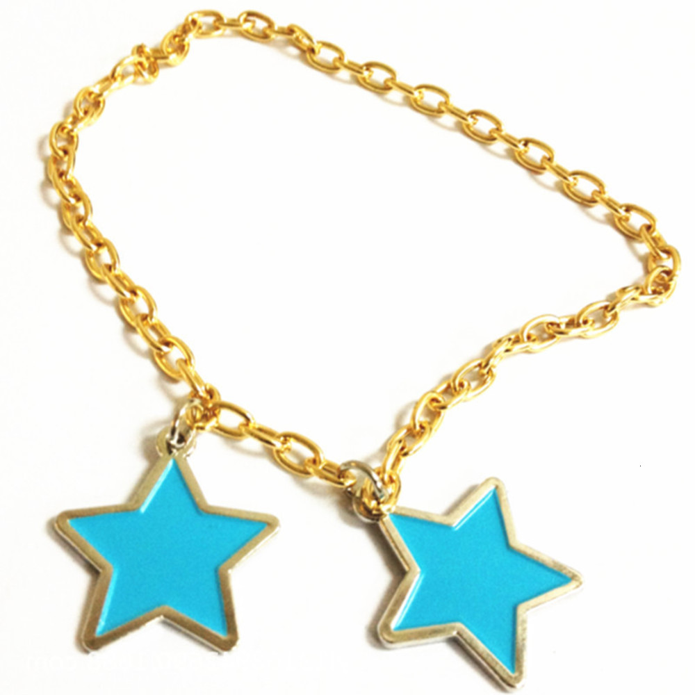 

Hand catenary Religious alloy bracelet women's tide water drop Pentagram Pendant, Black