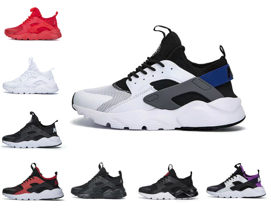 

Huarache 4.0 1.0 Men Women Running Shoes Huaraches Run Ultra Purple Utility Triple White Varsity Red Grey Mens Trainers outdoor Sports Sneakers walking jogging Shoe, Box