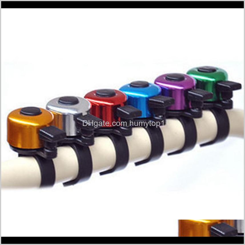 

Horns Accessories Sports Outdoors Safety Metal Ring Handlebar Loud Sound For Bike Cycling Bicycle Bell Colorful Horn Zza762 Drop Deliv