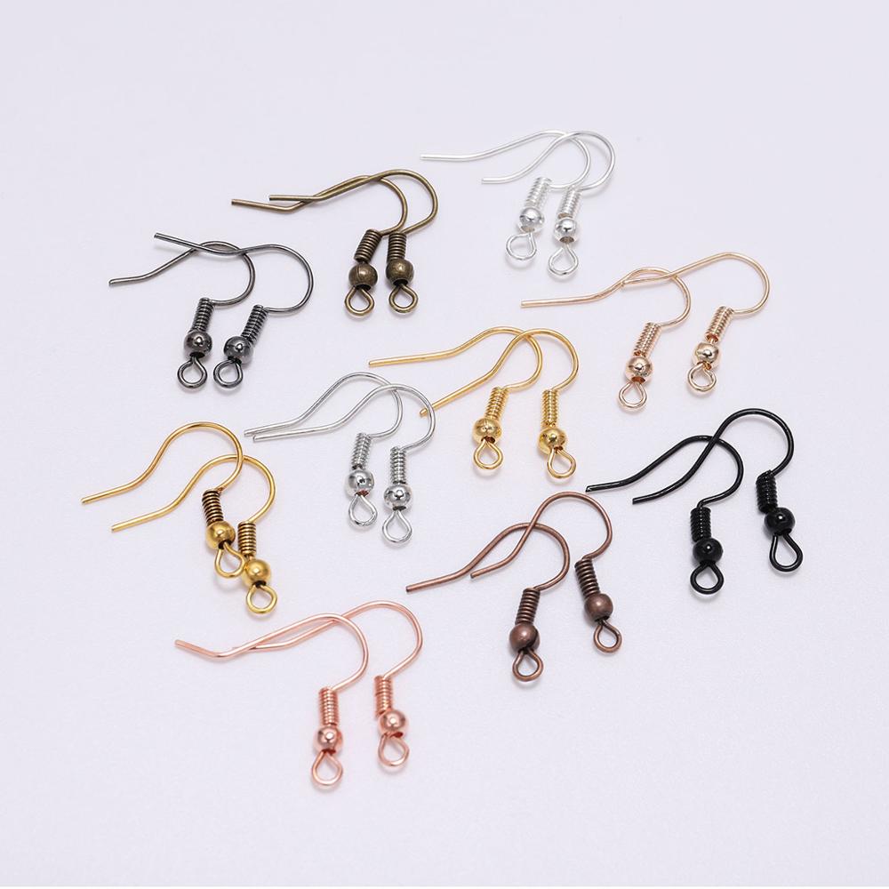 

100pcs/lot 20x17mm DIY Earring Wires Earrings Hooks For Jewelry Making Findings Accessories Iron Hook Earwire Jewelry