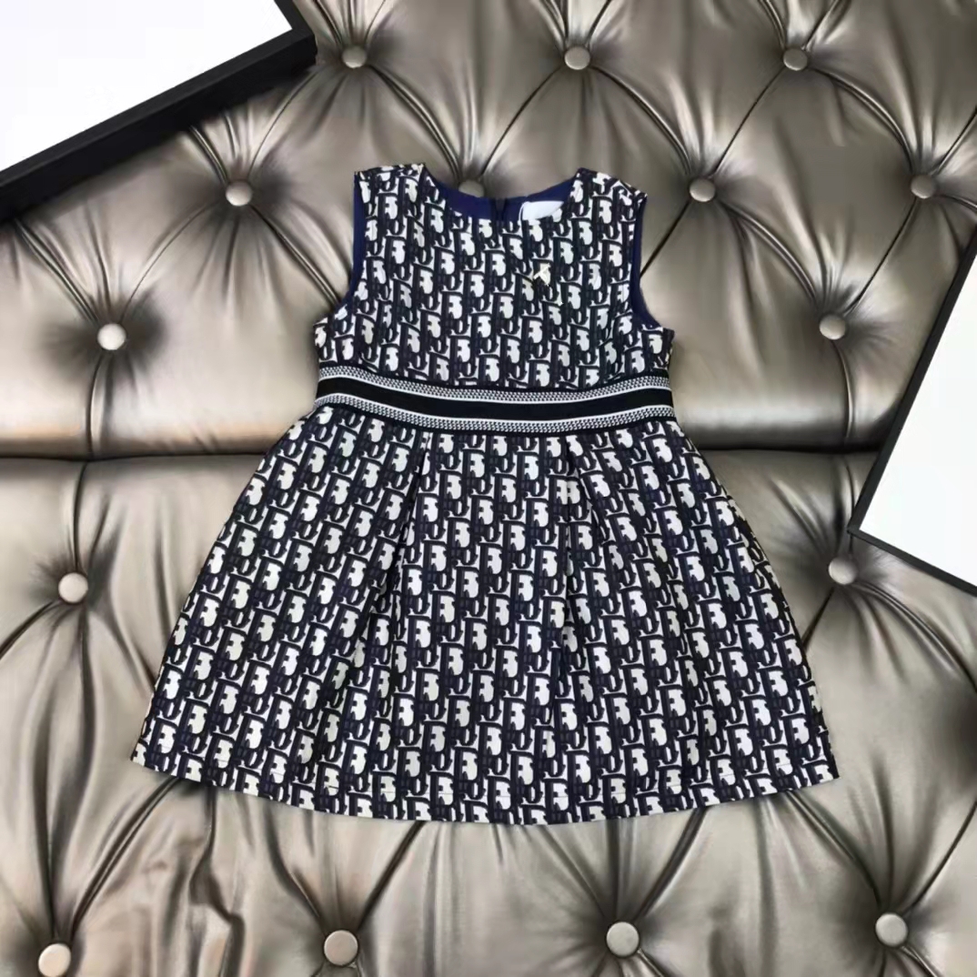 

child girl summer clothe set 100-160 baby girls princess flower dress boutique toddler kids clothes party wed dresses 2022