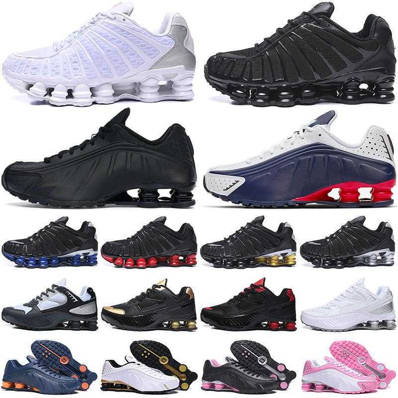 

discount shox tl men running shoes chaussures outdoor speed Neymar trainers Enigma Triple Black White Silver mens womens sports sneakers