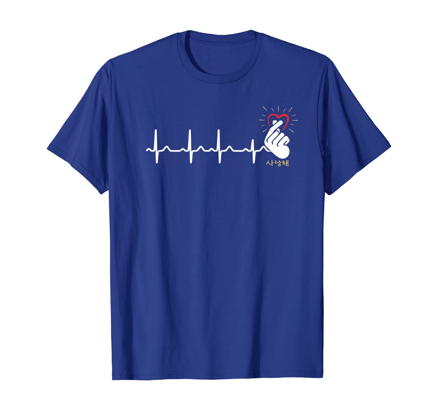 

Kpop heart shirt Korean K-pop Heartbeat Pulse Symbol Tee, White;black