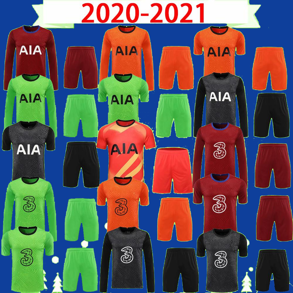 

long sleeve Adult kit 20 21 MENDY 2021 goalkeeper Soccer Jerseys KAPA LLORIS Football Shirts suit home away third mens set Uniforms high quality, Black