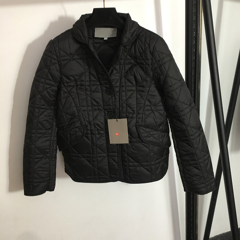 

Classic Plaid Women Down Jackets INS Fashion Personality Charm Parkas Coat Trendy Warm Designer Girls Coats, Short