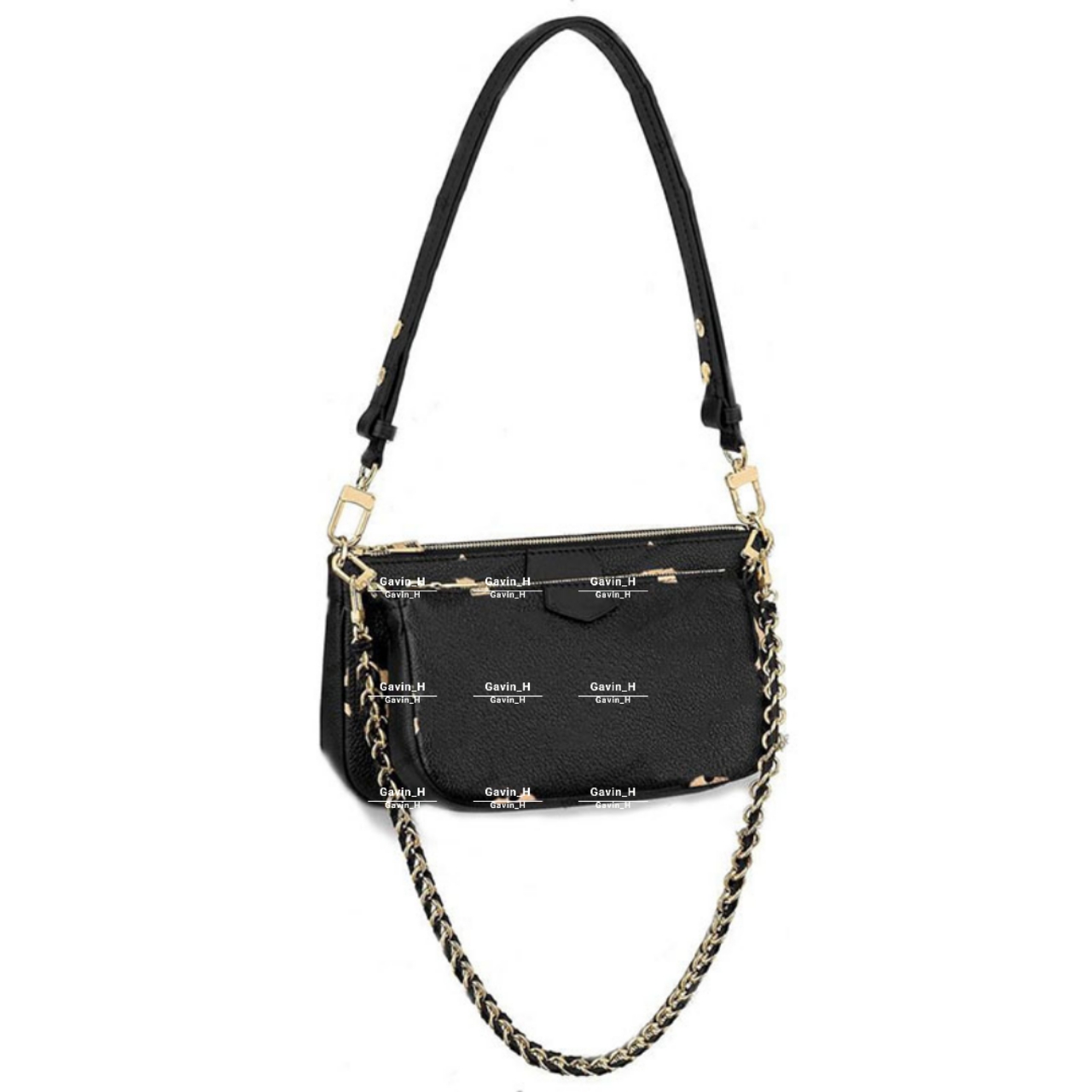 

Designers Purse bag women coverprinted canvas embossed cowhide-leather mini two pochettes cross-body wallet handbag shoulderbag