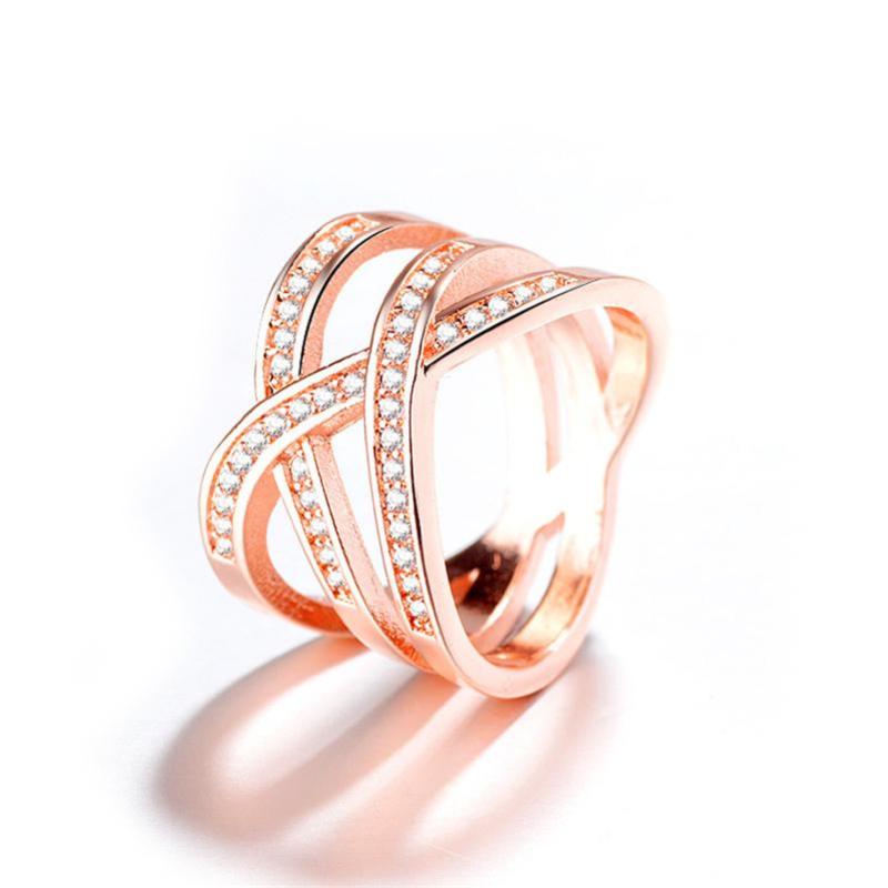 

Cluster Rings 14k Rose Diamond For Mom Gift Anillos De Engagement Gemstone White 925 Sterling Silver Color Wedding Jewelry