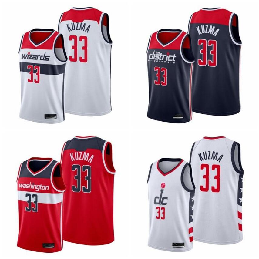 

basketball Jersey Men Washington's Wizards's 33 Kyle Kuzma custom jerseys