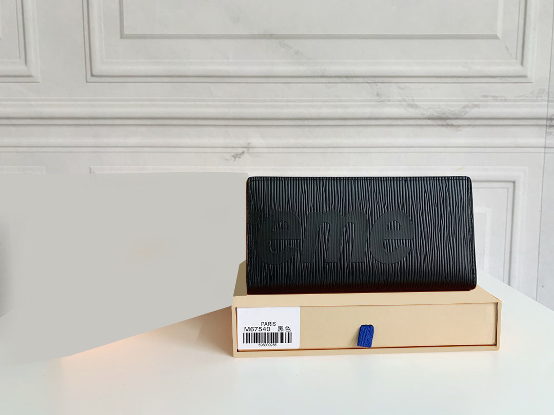 

Fashion Designers Wallets Luxurys Mens Women Leather Bags High Quality Classic Bee Tiger Snake Letters Purses Original Box Digram Card Holder M67540A, Red