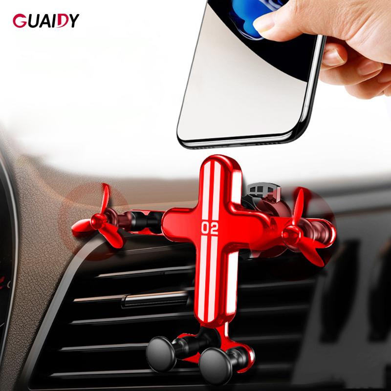 

Cell Phone Mounts & Holders Airplane Cartoon Cute Holder Car Gravity Mini Portable Silicone Plug For Huawei Universal Mobile Adjustme