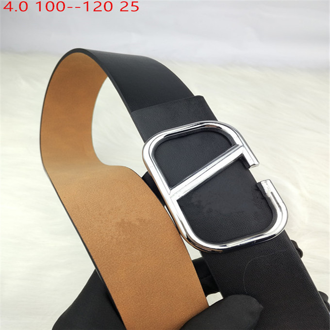 

21 luxury menswear designer belt black and red leather women fashion 4.0cm large gold button classic casual belts gift box, Black;brown