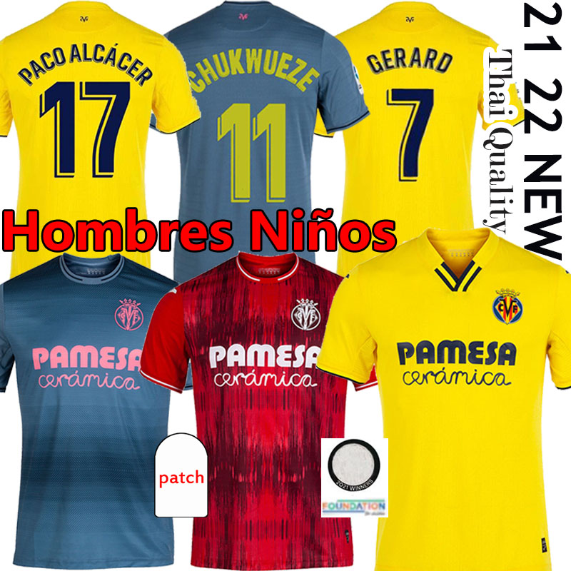 

21/22 Villarreal S.CAZORLA Soccer Jerseys finals champions 2021 2022 TAKE GERARO CHUKWUEZE camiseta del Shirt Parejo PACO ALCÁCER MOI GOMEZ men+kids kit Football, Biliyaleiyaer 20 21 away kids