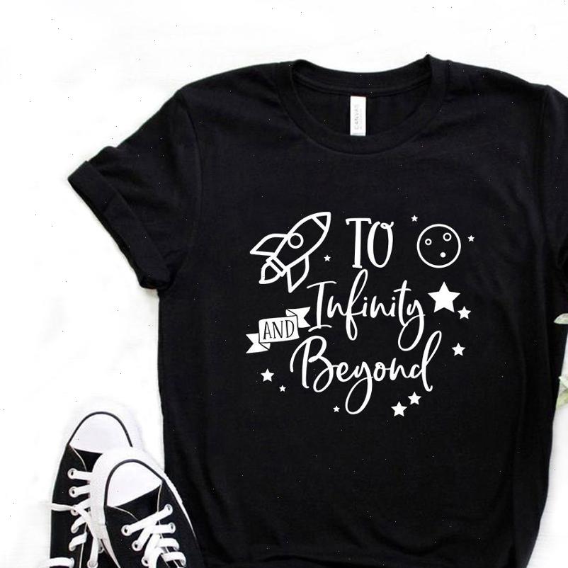 

women t shirt to womens shirts infinity and beyond spaceship moon print short sleeve o neck loose, White