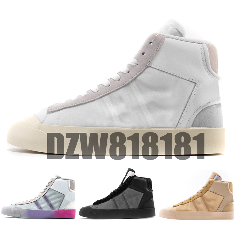 

2021 Mens women casual Shoes Mid 2.0 Spooky Grim Reepers All Hallows Eve White Serena Williams Rainbow Womens Casual Off Blazers Blz 36-46, Black