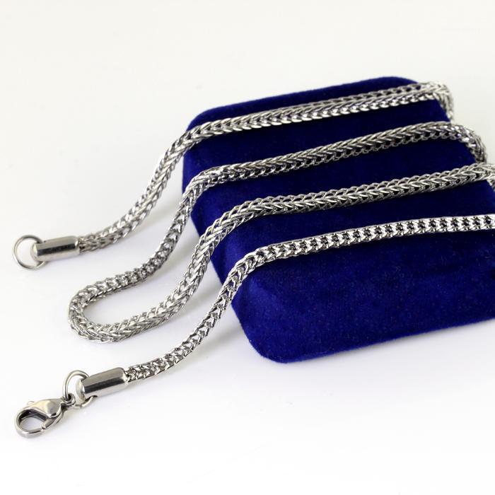 

10pcs Lot Of On Sale Stainless Steel 2.2mm Fashion Foxtail Link Chain Necklace For WOmen Men XMAS Jewelry 20'' Chains
