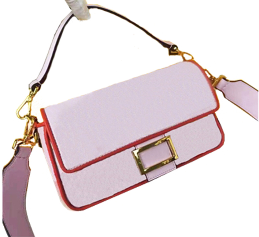 

Women Luxurys Designers Bags high quality Baguette bag real leather Crossbody Crocodile Wallets Lady Handbags Tote Purses, Pink