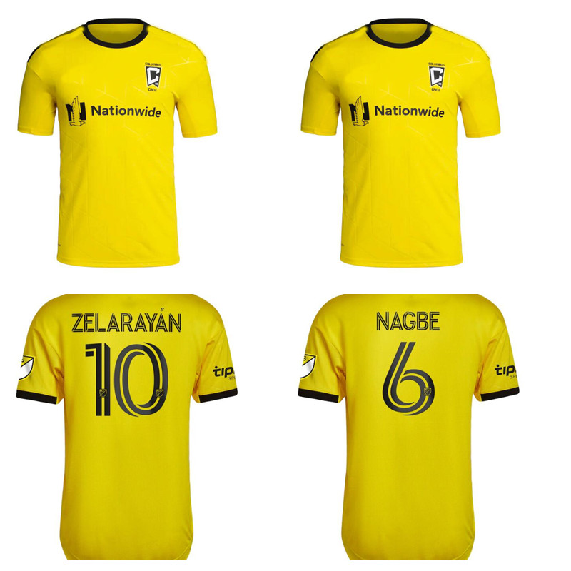 

mls 22 23 Columbus SOCCER JERSEYS Crew HOME yellow 2022 2023 Jonathan Nagbe Zardes Zelarayan football shirts top fans player version New Logo, Gold & Black top thailand
