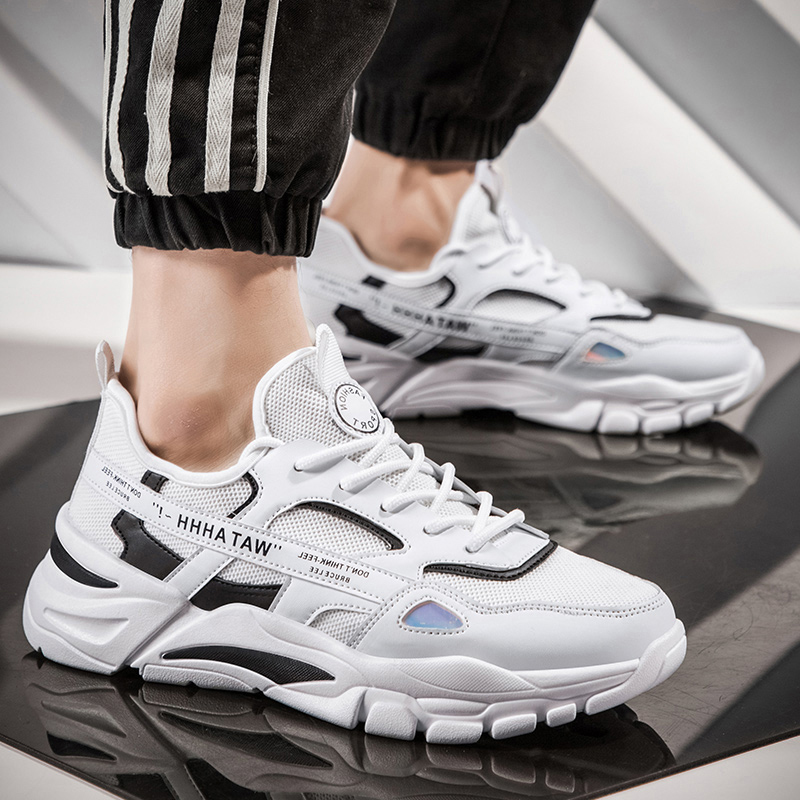 

Womens Men Trainer Sports Size Running Shoes Gray Black Blue Red White Sunmmer Thick-Soled Runners Sneakers Code: 02-0895