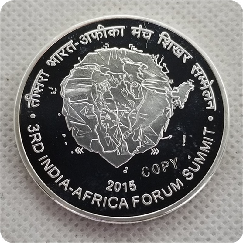 

2015 india 500 Rupees (3rd India - Africa Forum Summit) COPY COIN commemorative coins-replica coins medal coins collectibles