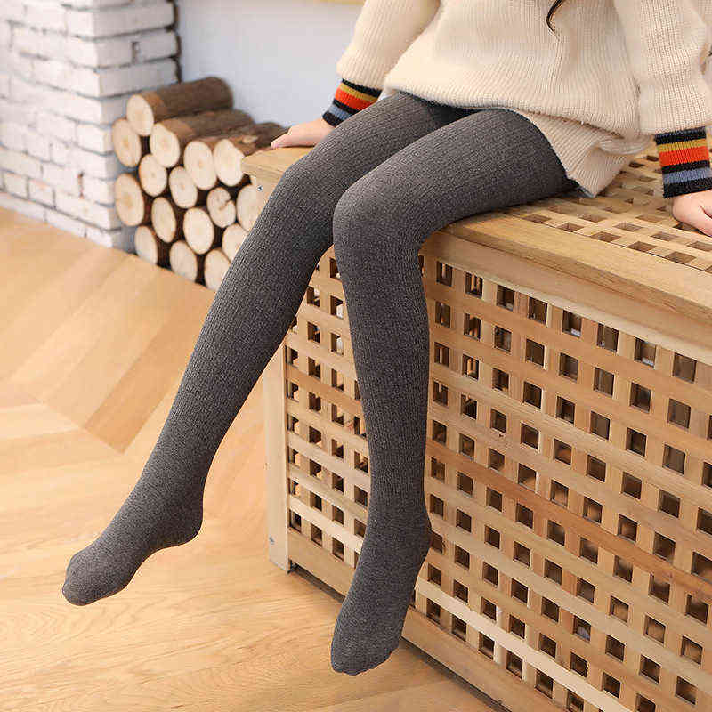 Socks Hosiery Autumn dragon claw wool children's pantyhose girls' bottomed linen pattern Plush Baby Dance socks-image-747993382