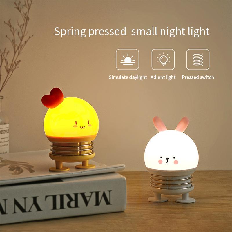 

Spring Night Light Rechargeable Patting Baby Feeding Bedroom Bedside Girl Dormitory Sleeping Eye Protection Lamp Energy Saving LED Modules