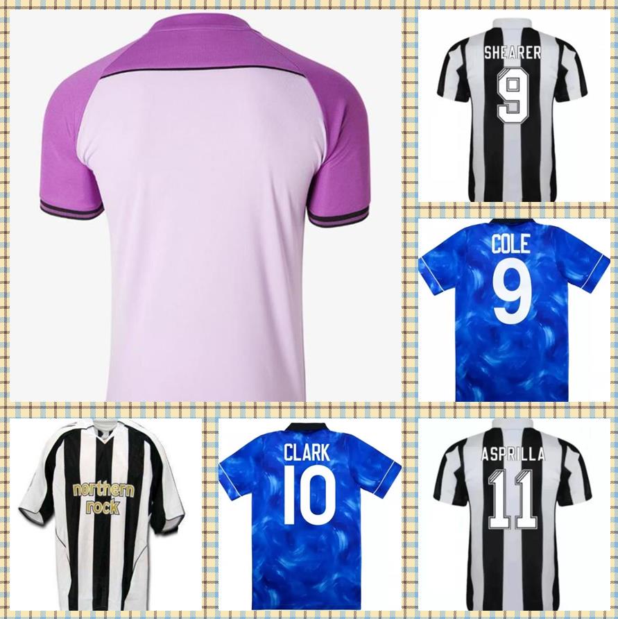 

Newcastl e Retro soccer jerseys 1984 1986 1988 1994 1995 96 97 98 99 2005 06 07 Magpies BATTY SHEARER Bellamy ASPRILLA UNITED classic vintage jersey football shirt, 1997-99