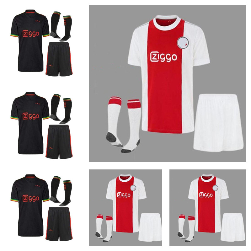 Adulte Hommes Kit Jersey de football 2021 2022 Jerseys Tadic Klaassen Álvarez Amsterdam Camiseta Fútbol Neres 21 22 Jeunes enfants Tagliafico Mai