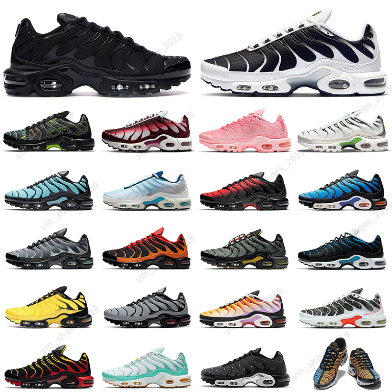 

36-45 tn plus running shoes mens black White Sustainable Neon Green Hyper Pastel blue Burgundy Oreo Teal Twist women Breathable sneakers trainers, 40-46 item #1