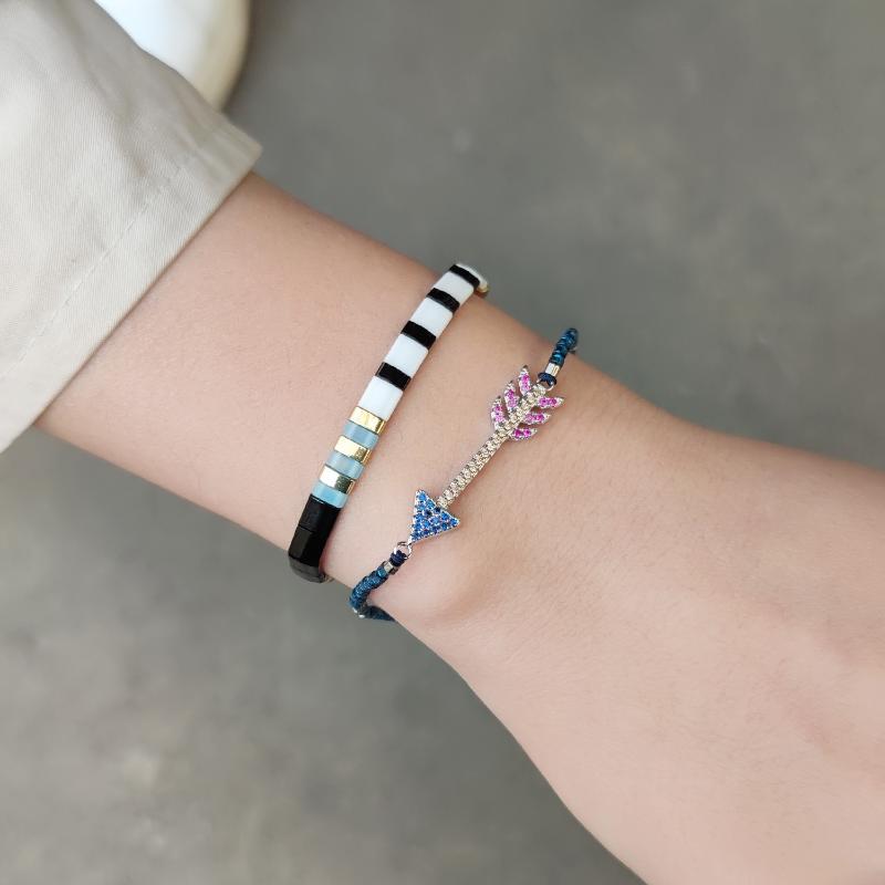 

Beaded, Strands KELITCH 2021 Evil Eye Bracelets Beaded Undefined Fashion Handmade Bracelet For Women Girls Seeds Cactus Arrow