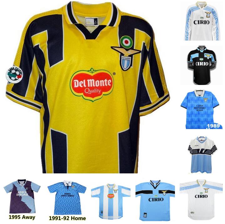 

lazio Retro soccer jerseys 1989 1990 1991 1992 1995 1998 1999 2000 2001 NEDVED SIMEONE SALAS GASCOIGNE football shirt VERON CRESPO NESTA 89 90 91 92 93 95 98 99 00 100TH