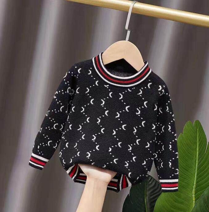 

2022 baby Pullovers High Quality Print Sweater Bottoming Shirt crew neck sweaters