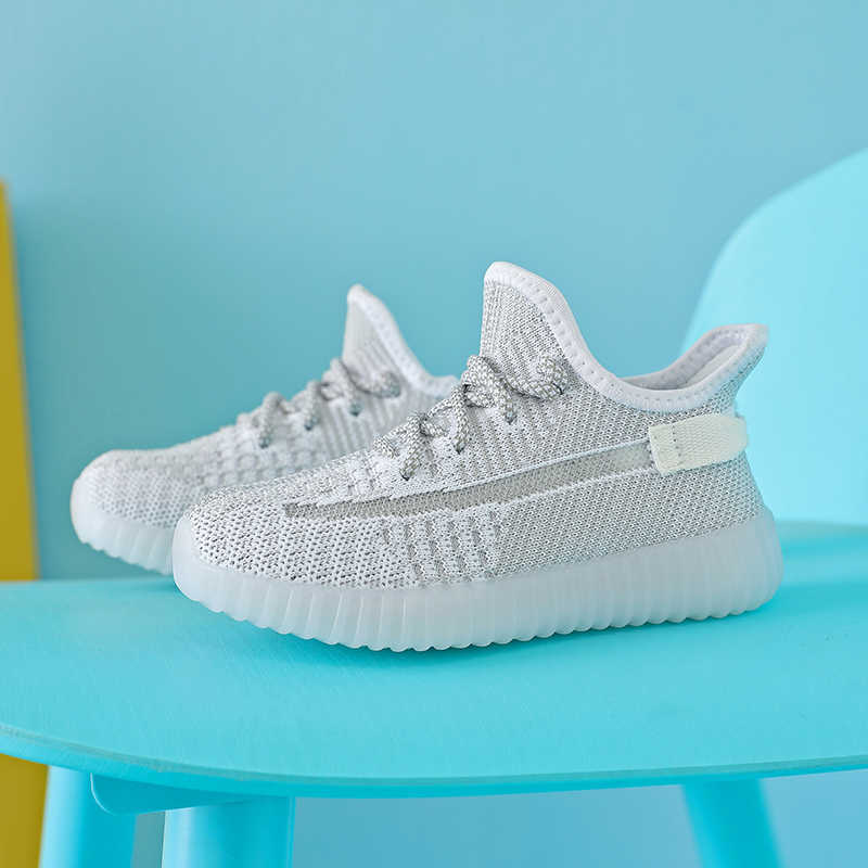 

New Kids Fashion Breathable Walking Coconut Shoes Casual High Quality Mesh Sneakers Child Boys School Sports Tenis Trainers Bebe Q0729, Black