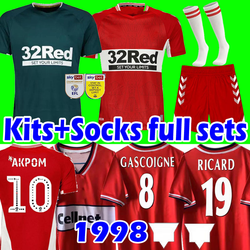 

21/22 MIDDleSBRouGH Soccer jersey retro Ashley 1998 Michael Fletcher 11 FLINT 24 WING 26 ASSOMBALONGA 2021 2022 jerseys Men Kids Kit+Socks full sets football shirts, 21 22 home