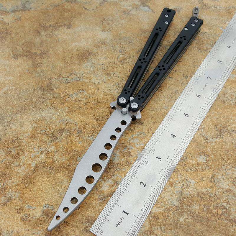 

basilisk hom knife D2 blade G10 handle butterfly trainer training knife not sharp Crafts Martial arts Collection knvies xmas gift