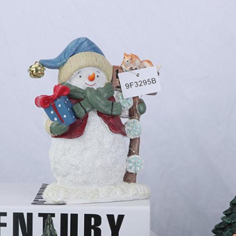 

Christmas Decorations Lighted Snowman Ornament Figurine Lovely Door Greeter Decoration Accessories Interior Garden Decor