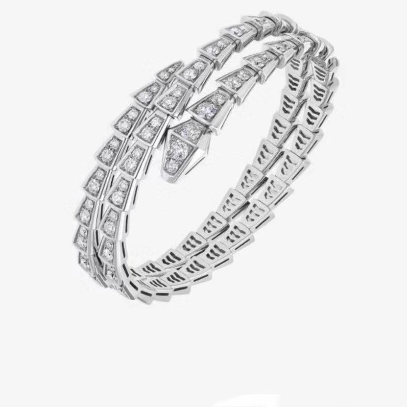 

BUIGARI snake bangle high quality diamants 18K gold plated Factory direct sales jewelry Bangle for woman Bracelets luxury designer AAAAA fashion premium gifts
