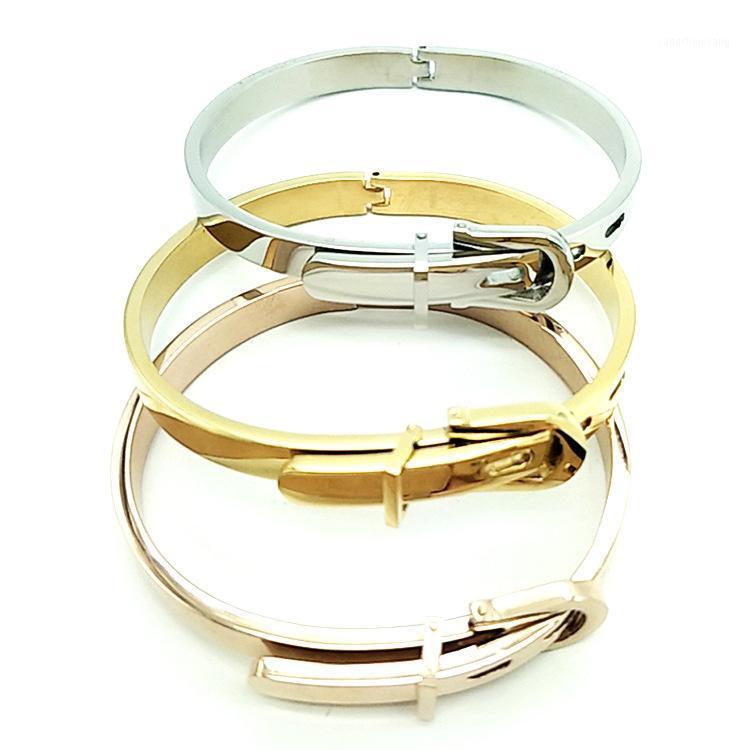 

Stainless Steel Bracelet Men And Women Simple Adjustable Jewelry Wholesale Bangle