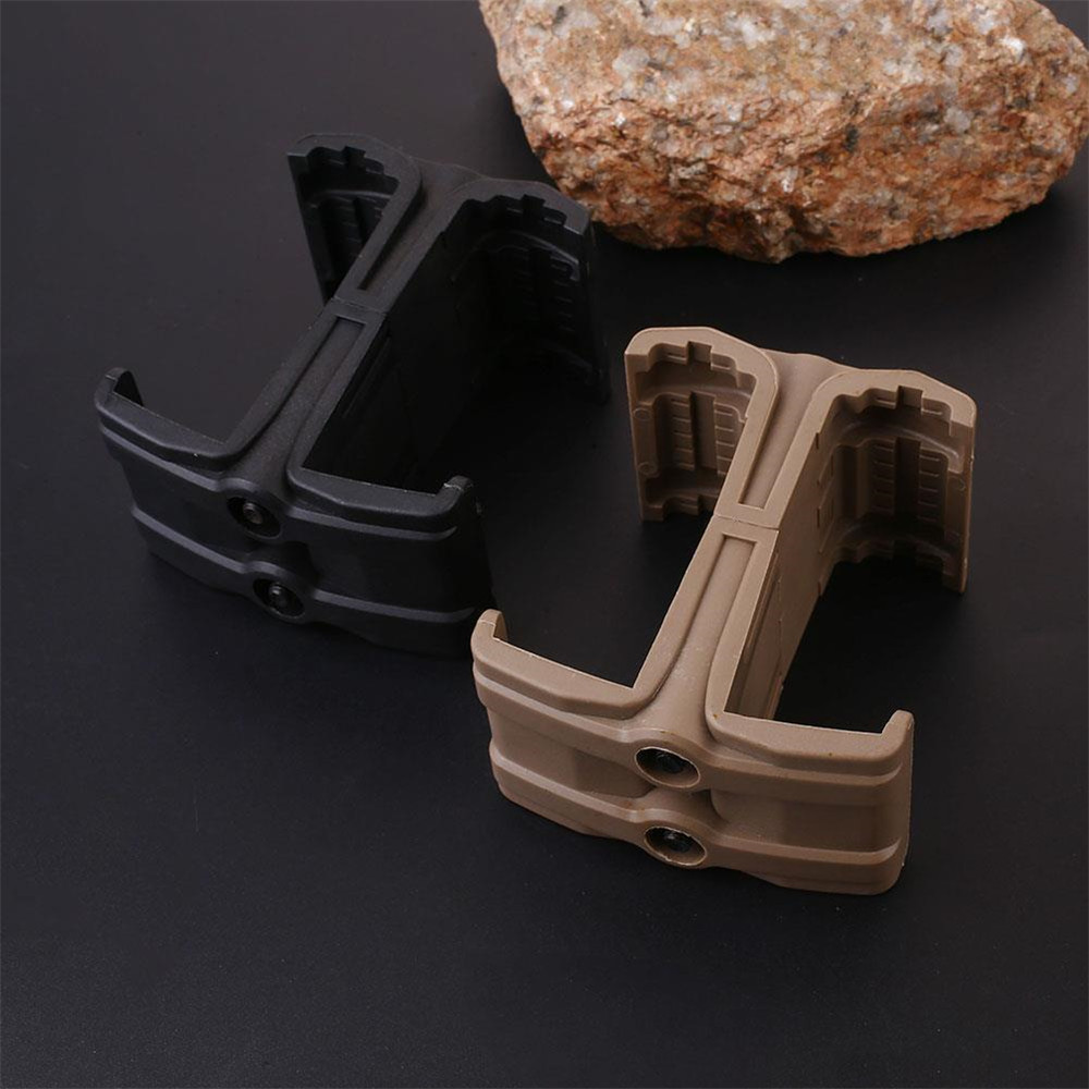 

Tactical Clip Dual Parallel Magazine Airsoft Universal Link Round Cartridge Speed Loader Accessories, Black