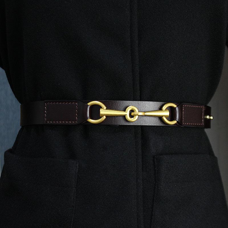 

Belts Simple Design Plain Real Cow Leather Belt Women Waistband Fashion All Match Jean Pant Dress Genuine Waist 2021, Black;brown