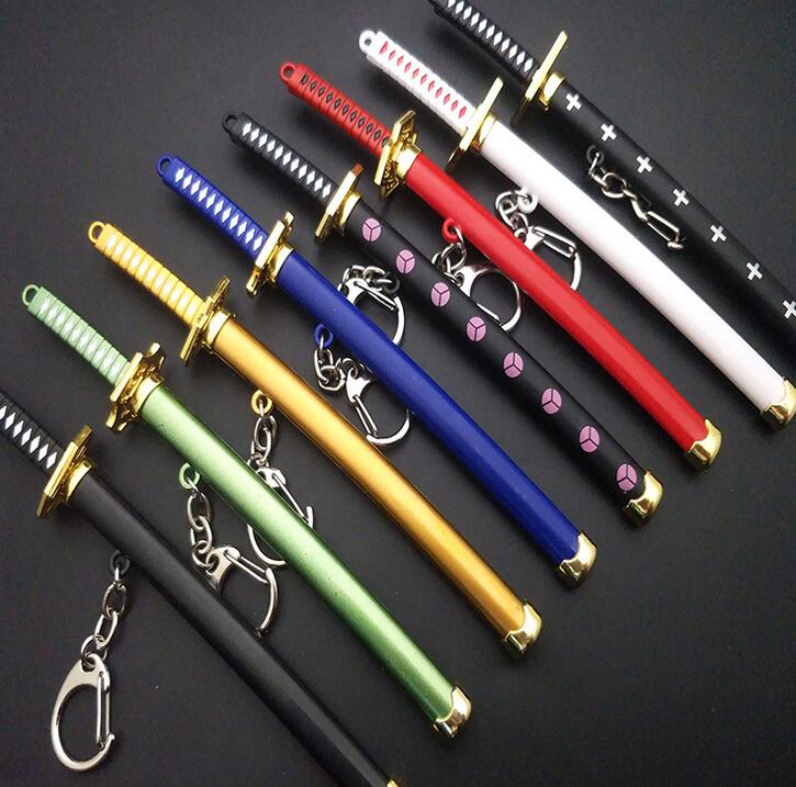 

Men Fashion Anime Katana Pendant Keychain Domineering Stainless Steel Knife Keychain Men's Design Birthday Gift with Packing Box