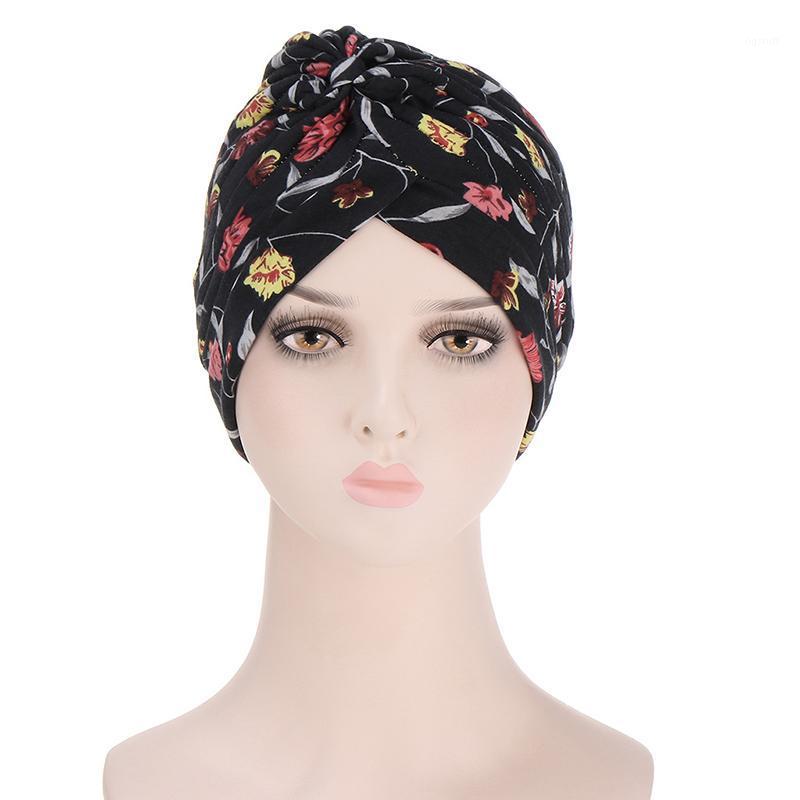 

Scarves Printed Hats Women Pretty Muslim Turban Polyester Comfortable Baotou Cap Western Style Pullover Stylish, Blue;gray